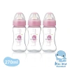 Bộ 3 bình sữa cổ rộng nhựa PP KU.KU Duckbill 270ml - An toàn, dễ dùng, giá 247k