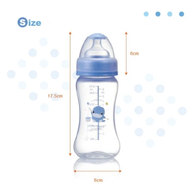 Bộ 3 bình sữa cổ rộng nhựa PP KU.KU Duckbill 270ml - An toàn, dễ dùng, giá 247k