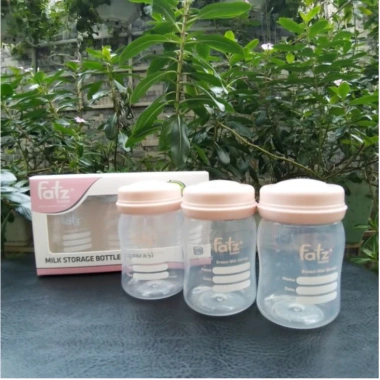 Bộ 3 Bình Trữ Sữa Fatz Cổ Rộng 150ml FB120N - Tương Thích Núm Ti & Máy Hút Lamkids, Giá Ưu Đãi 31.000 3