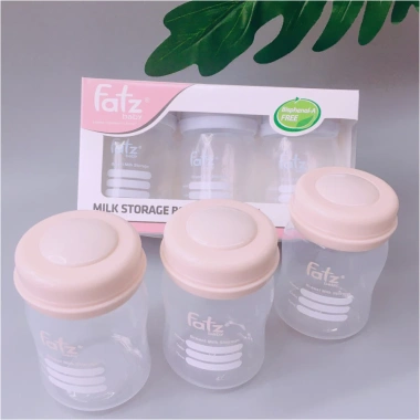 Bộ 3 Bình Trữ Sữa Fatz Cổ Rộng 150ml FB120N - Tương Thích Núm Ti & Máy Hút Lamkids, Giá Ưu Đãi 31.000 4