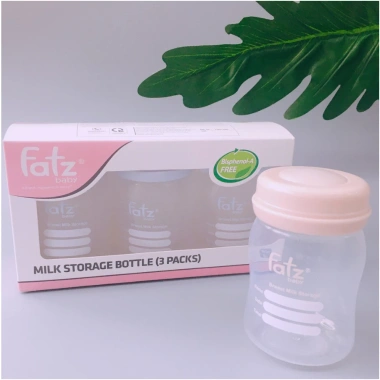 Bộ 3 Bình Trữ Sữa Fatz Cổ Rộng 150ml FB120N - Tương Thích Núm Ti & Máy Hút Lamkids, Giá Ưu Đãi 31.000 6