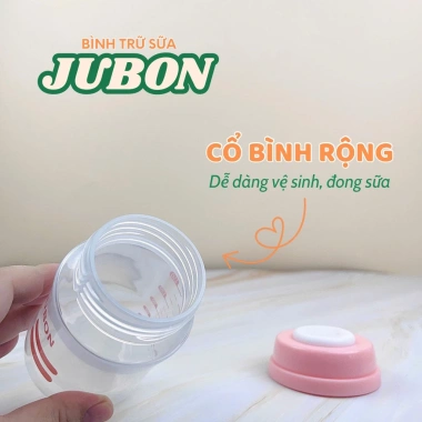 Bộ 3 bình trữ sữa Jubon 150ml cổ rộng nhựa PP không BPA an toàn cho bé - 35k