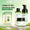 Bộ 3 bước chăm sóc da: sữa rửa mặt, toner, kem dưỡng tơ tằm, dưỡng ẩm da cỏ mềm 650k