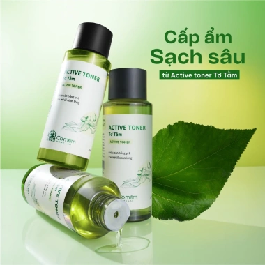 Bộ 3 bước chăm sóc da: sữa rửa mặt, toner, kem dưỡng tơ tằm, dưỡng ẩm da cỏ mềm 650k