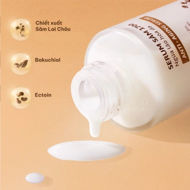 Bộ 3 Bước Chống Nắng + Vitamin C Dưỡng Sáng Da, Serum & Kem Ngừa Lão Hóa Sâm 1.700 Cỏ Mềm - Giá chỉ 1.555.000₫ 4