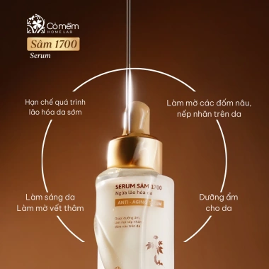 Bộ 3 Bước Chống Nắng + Vitamin C Dưỡng Sáng Da, Serum & Kem Ngừa Lão Hóa Sâm 1.700 Cỏ Mềm - Giá chỉ 1.555.000₫ 5