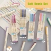 Bộ 3 Bút Lông Mềm Pastel Brush Pen - Viết Thư Pháp, Vẽ Manga, Highlight, Bullet Journal, Giá 48.000₫
