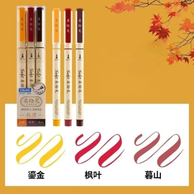 Bộ 3 Bút Lông Mềm Pastel Brush Pen - Viết Thư Pháp, Vẽ Manga, Highlight, Bullet Journal, Giá 48.000₫ 9