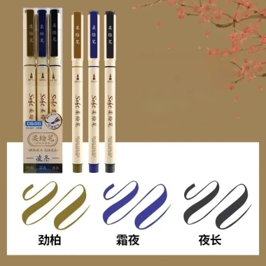 Bộ 3 Bút Lông Mềm Pastel Brush Pen - Viết Thư Pháp, Vẽ Manga, Highlight, Bullet Journal, Giá 48.000₫ 10