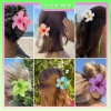 Bộ 3 Cái Kẹp Tóc Frangipani Hoa Ngôi Sao Đa Màu Mùa Hè - Cá Mập, Kẹp Móng Vuốt Hawaii 2