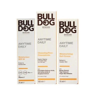 Bộ 3 chăm sóc da ban ngày Bulldog Skincare - sữa rửa mặt, kem ẩm, kem chống nắng - 419k