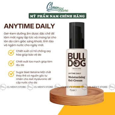 Bộ 3 chăm sóc da ban ngày Bulldog Skincare - sữa rửa mặt, kem ẩm, kem chống nắng - 419k