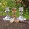 Bộ 3 Chân Nến, Cốc Nến & Đế Nến Thuỷ Tinh - Thiết Kế Sang Trọng, Giá chỉ 26.000 VND