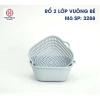 Bộ 3 chậu rổ 2 lớp HOKORI: thiết kế hiện đại, độ bền cao, tiết kiệm không gian, trồng cây indoor, giá ưu đãi 30.000đ 3