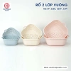 Bộ 3 chậu rổ 2 lớp HOKORI: thiết kế hiện đại, độ bền cao, tiết kiệm không gian, trồng cây indoor, giá ưu đãi 30.000đ 4