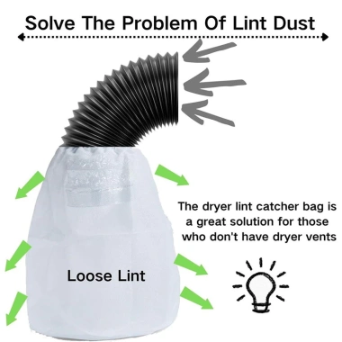Bộ 3 chiếc Máy Sấy Lỗ Thông Hơi Lint Catcher + Túi Lọc Bụi, Bẫy Bụi – Giá 145.532₫ 7