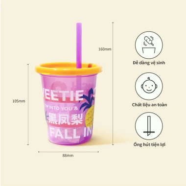 Bộ 3 cốc nhựa sáng tạo cho bé - uống nước tiện lợi, giảm giá 20% chỉ 169.000₫ 2