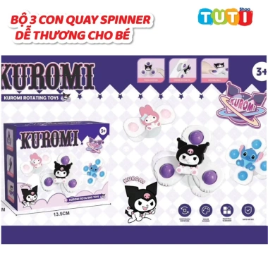 Bộ 3 con quay spinner dễ thương dính tường - an toàn cho bé, giảm giá 89k 8