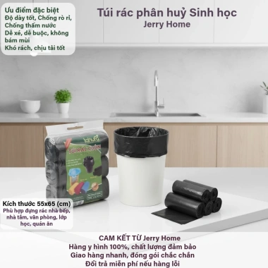 Bộ 3 Cuộn Túi Rác Tự Phân Hủy Sinh Học – Dày Dai, Dễ Xé, Thân Thiện Môi Trường 3 Bộ 3 Cuộn Túi Rác Tự Phân Hủy Sinh Học – Dày Dai, Dễ Xé, Thân Thiện Môi Trường 3