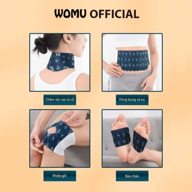 Bộ 3 Dán Chườm Nóng WoMu WM-1.467 Giảm Đau Cổ Bụng Tay Chân Ngải Cứu Thảo Dược 2 Bộ 3 Dán Chườm Nóng WoMu WM-1.467 Giảm Đau Cổ Bụng Tay Chân Ngải Cứu Thảo Dược 2