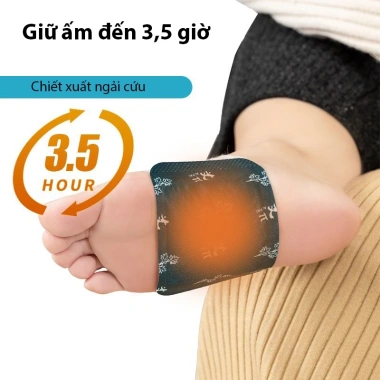 Bộ 3 Dán Chườm Nóng WoMu WM-1.467 Giảm Đau Cổ Bụng Tay Chân Ngải Cứu Thảo Dược