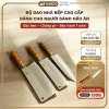 Bộ 3 Dao Chặt Thái Lọc DABETO Thép Trắng Kháng Gỉ - Cán Trúc Bền Bỉ, BH 1 Năm