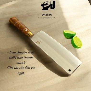 Bộ 3 Dao Chặt Thái Lọc DABETO Thép Trắng Kháng Gỉ - Cán Trúc Bền Bỉ, BH 1 Năm 4