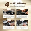 Bộ 3 Dao Chặt Thái Lọc DABETO Thép Trắng Kháng Gỉ - Cán Trúc Bền Bỉ, BH 1 Năm 8