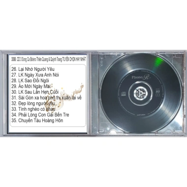 Bộ 3 đĩa CD 3.066 Bolero Thien Quang, Quỳnh Trang - Tuyệt chọn, chất lượng cao, giá ưu đãi 72.000 VND 7