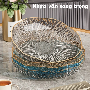 Bộ 3 Đĩa Decor Vân Sóng - Nhựa Dày Đựng Trái Cây, Hiện Đại, Giá 44.100₫ 8 Bộ 3 Đĩa Decor Vân Sóng - Nhựa Dày Đựng Trái Cây, Hiện Đại, Giá 44.100₫ 8