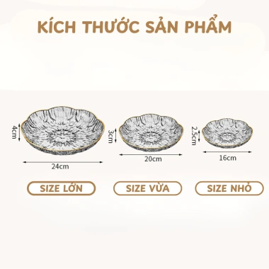 Bộ 3 Đĩa Decor Vân Sóng - Nhựa Dày Đựng Trái Cây, Hiện Đại, Giá 44.100₫