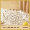Bộ 3 Đĩa Decor Vân Sóng - Nhựa Dày Đựng Trái Cây, Hiện Đại, Giá 44.100₫ 10