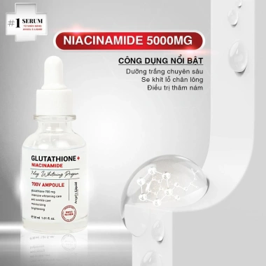 Bộ 3 Dưỡng Trắng Da Angel's Glutathione 700 - Niacinamide + Kem Đêm, Thâm Nám, 1,377,000 VND 7