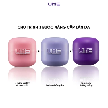 Bộ 3 Dưỡng Trắng Da Body UME - Kem ủ trắng, tẩy tế bào chết, lotion dưỡng ẩm 200g, giá chỉ 764.999 VNĐ 6 Bộ 3 Dưỡng Trắng Da Body UME - Kem ủ trắng, tẩy tế bào chết, lotion dưỡng ẩm 200g, giá chỉ 764.999 VNĐ 6