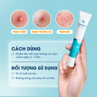 Bộ 3 giảm mụn viêm, mụn đỏ, mụn mủ và thâm nhanh - Kem mụn 20g + Bọt rửa mặt 150ml + Kem mờ thâm 20g - Giá 605.000đ