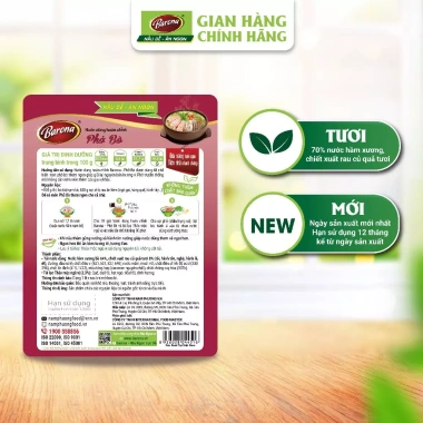 Bộ 3 Gói Gia Vị Nước Dùng Barona Phở Bò 150g – Hoàn Hảo, Giá Ưu Đãi 114.960₫ 3