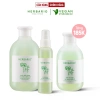 Bộ 3 Herbario Rau Má và Diếp Cá da mụn, tẩy trang 300ml, sữa rửa mặt 200ml, xịt khoáng 100ml, 370.000đ