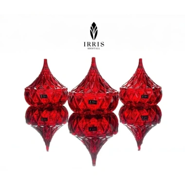 Bộ 3 Hũ Mứt Tết Irris 12,5cm Nhỏ Gọn Siêu Sang Chảnh - Decor Tết Hot 2.026 Chính Hãng Beemit