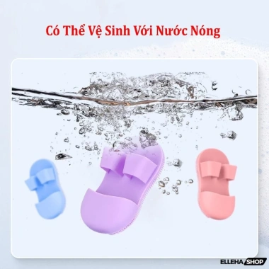 Bộ 3 miếng rửa mặt silicon mềm ELLEHA - Tặng mút trang điểm, chăm sóc da tiện lợi, giá chỉ 39.000₫