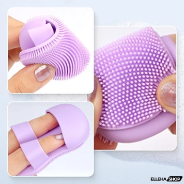 Bộ 3 miếng rửa mặt silicon mềm ELLEHA - Tặng mút trang điểm, chăm sóc da tiện lợi, giá chỉ 39.000₫