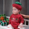 Bộ 3 Món Bodysuit Thêu Tên, Mũ & Túi Bánh Chưng Nỉ Bông Dày, Giá 264k 6