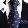 Bộ 3 món Cà vạt 8cm - Khăn cài túi áo vest Cravat Calavat chú rể giá 104.900 2