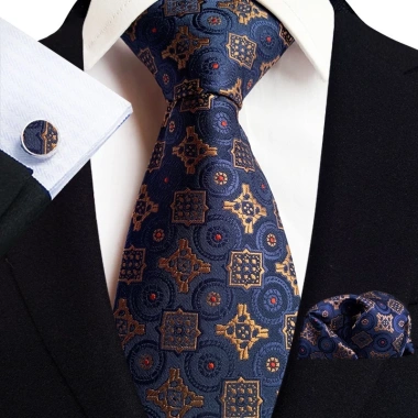 Bộ 3 món Cà vạt 8cm - Khăn cài túi áo vest Cravat Calavat chú rể giá 104.900 4