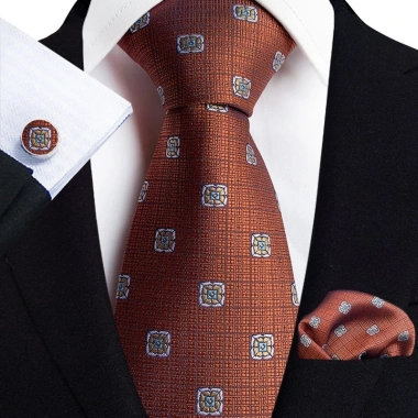 Bộ 3 món Cà vạt 8cm - Khăn cài túi áo vest Cravat Calavat chú rể giá 104.900 5
