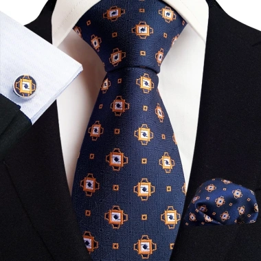 Bộ 3 món Cà vạt 8cm - Khăn cài túi áo vest Cravat Calavat chú rể giá 104.900 7