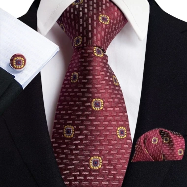 Bộ 3 món Cà vạt 8cm - Khăn cài túi áo vest Cravat Calavat chú rể giá 104.900 8