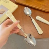 Bộ 3 Món Dĩa Thìa Dao Hình Phô Mai - Đồ Ăn Trái Cây Nĩa Súp Màu Kem Sang Trọng, Giá 29.900₫ 8