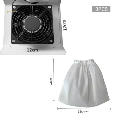 Bộ 3 móng tay hút bụi - Túi thay thế, dụng cụ làm móng, giảm 22% chỉ 51.370₫ 8
