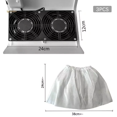 Bộ 3 móng tay hút bụi - Túi thay thế, dụng cụ làm móng, giảm 22% chỉ 51.370₫ 9