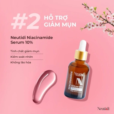 Bộ 3 Neutidi chăm sóc da dầu mụn - Làm sạch kiềm dầu, giảm thâm, sáng da, 425k 7